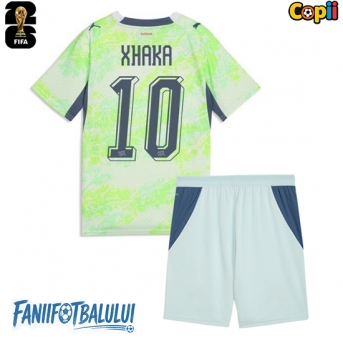 Elveția Granit Xhaka #10 Echipament de Fotbal Replică Mondial 2026 Copii Deplasare (+ Șorturi)